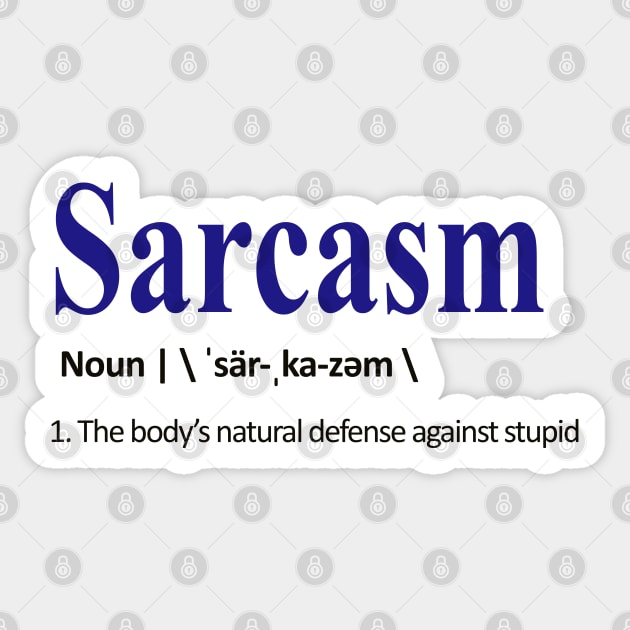 Sarcasm Definition Sticker by AllThingsNerdy